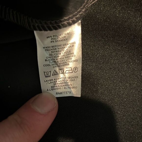 Ann Taylor Faux Suede Dress Short Sleeve Mock Neck - Picture 3 of 5